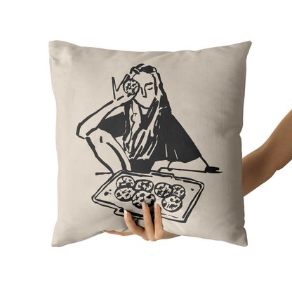 Cookie Lovers Funny Throw Pillow