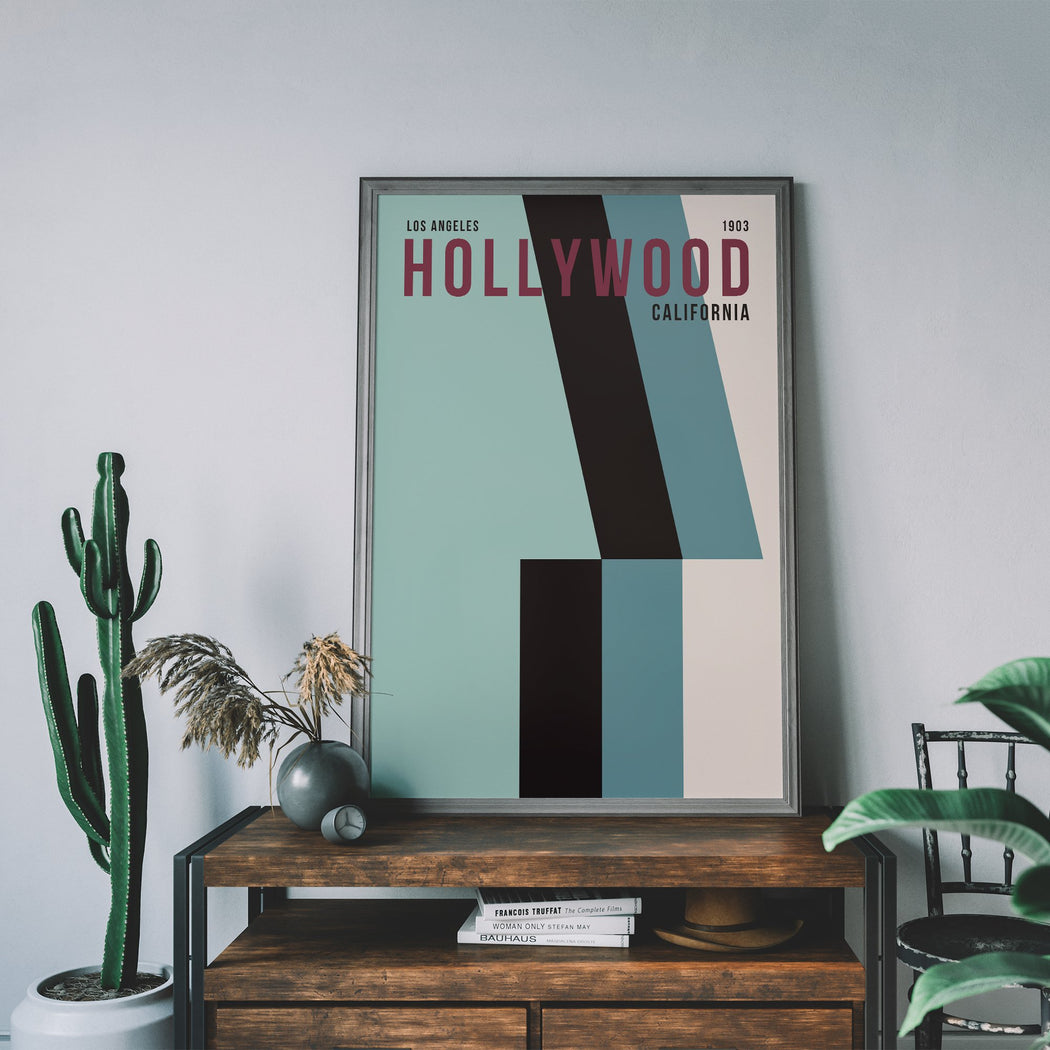 Hollywood Travel Poster