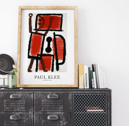 Paul Klee, Locksmith, Red Poster