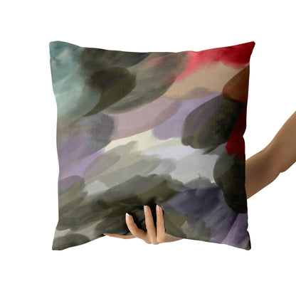 Abstract Hand Painted Art Throw Pillow
