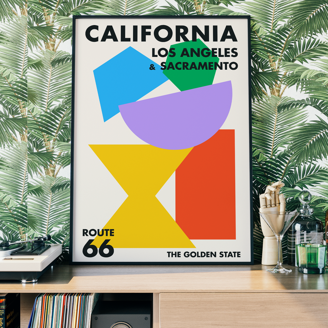 California 66 Route Poster
