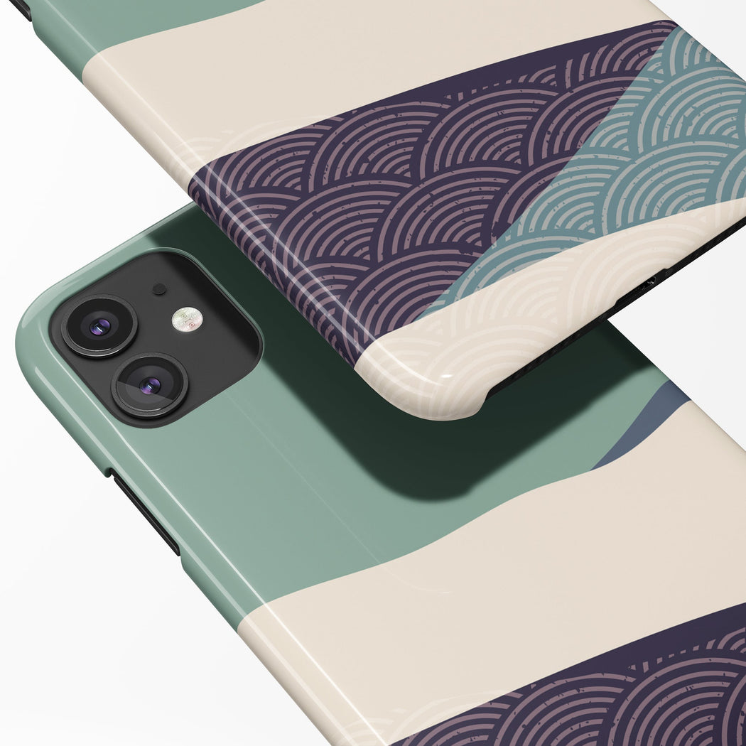 Mint Mountains iPhone Case