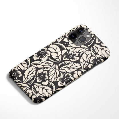 Linocut Flower iPhone Case