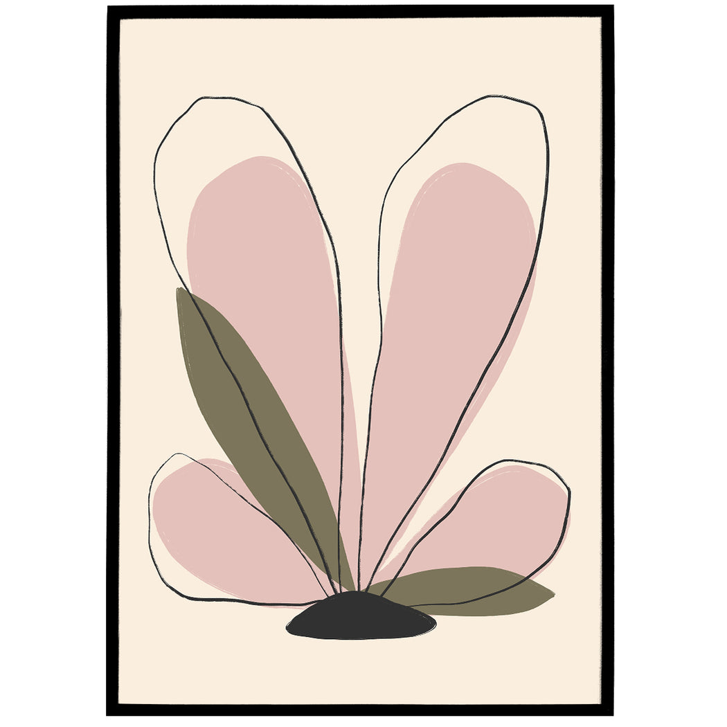 Nordic Botanica - Minimal Floral Drawing Print