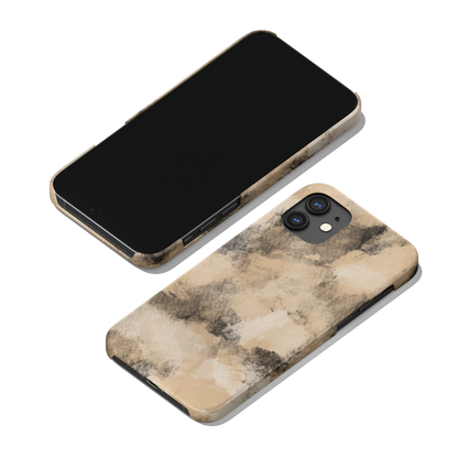 Beige Abstract Painting iPhone Case