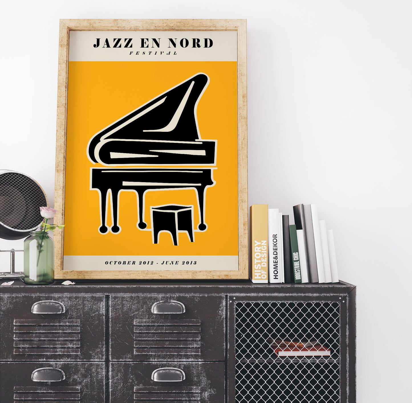 Yellow Piano Jazz En Nord Poster