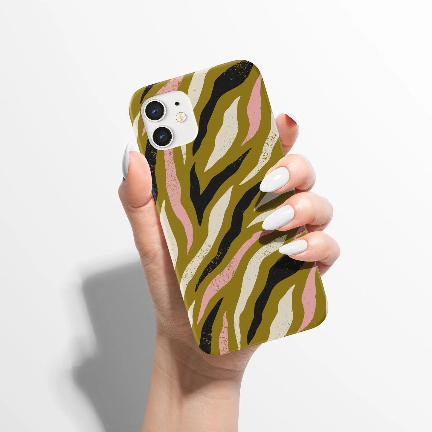 Green Retro Zebra iPhone Case