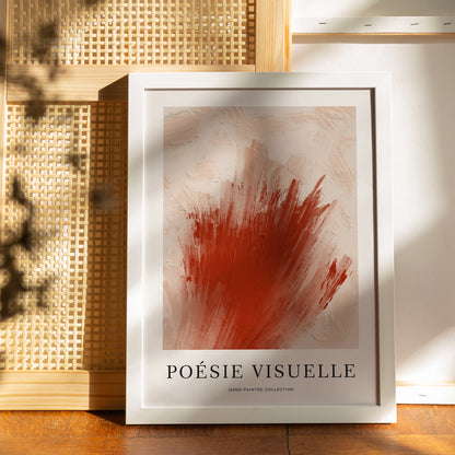 Poésie Visuelle Modern Abstract Poster