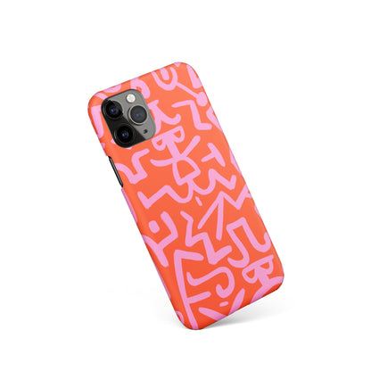 Pink Drawing iPhone Case 2