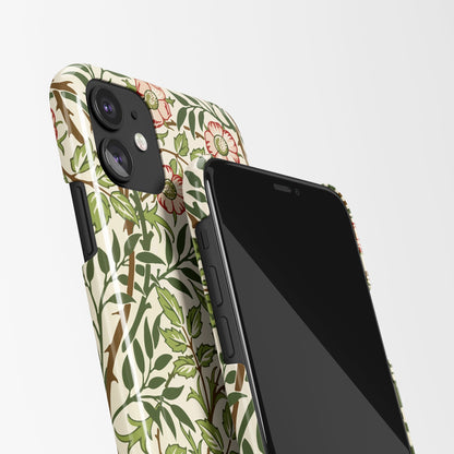 Vintage Floral Drawing - iPhone Case