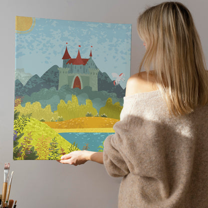 Fairy Tale Castle Canvas Print
