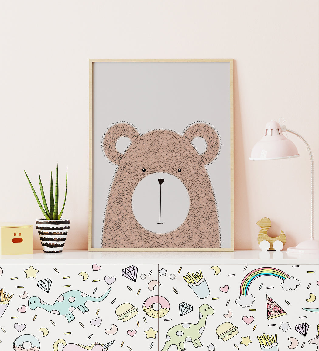 Scandinavian Bear Poster