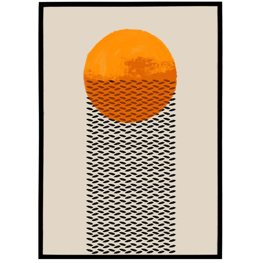 Mid Century Sun Print - Shop posters, Art prints, Laptop Sleeves, Phone case and more Online!