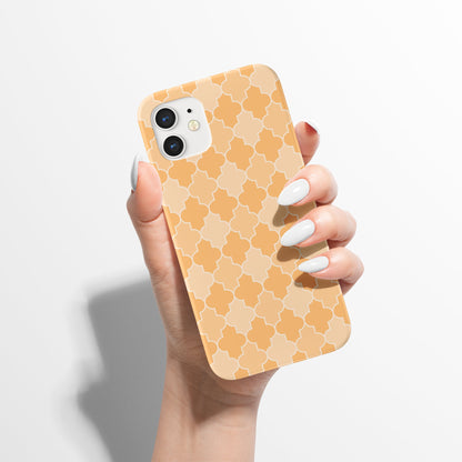 Yellow Retro Pattern iPhone Case