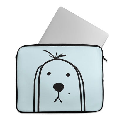 Blue Dog Minimalist - Laptop Sleeve