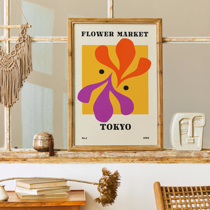 Flower Market Tokyo Poster