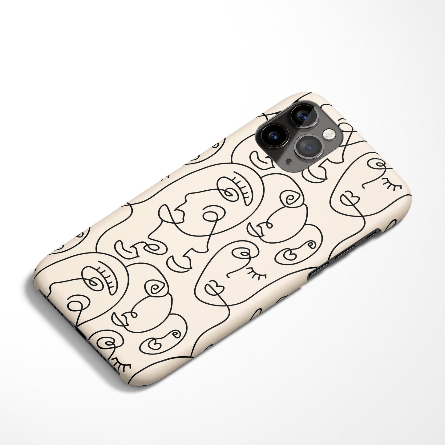 Line Art Drawing iPhone Case