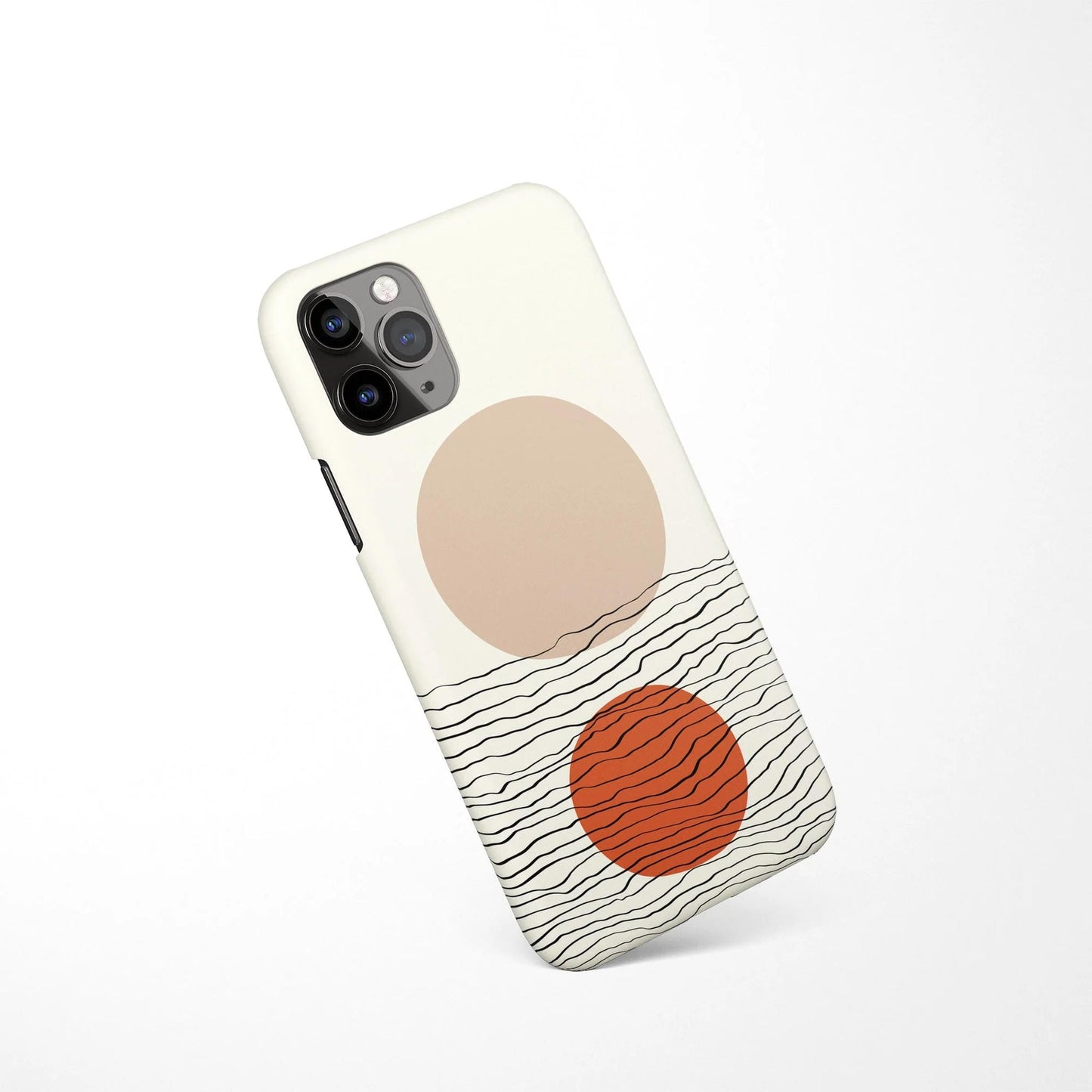 Beige Drawing iPhone Case 2