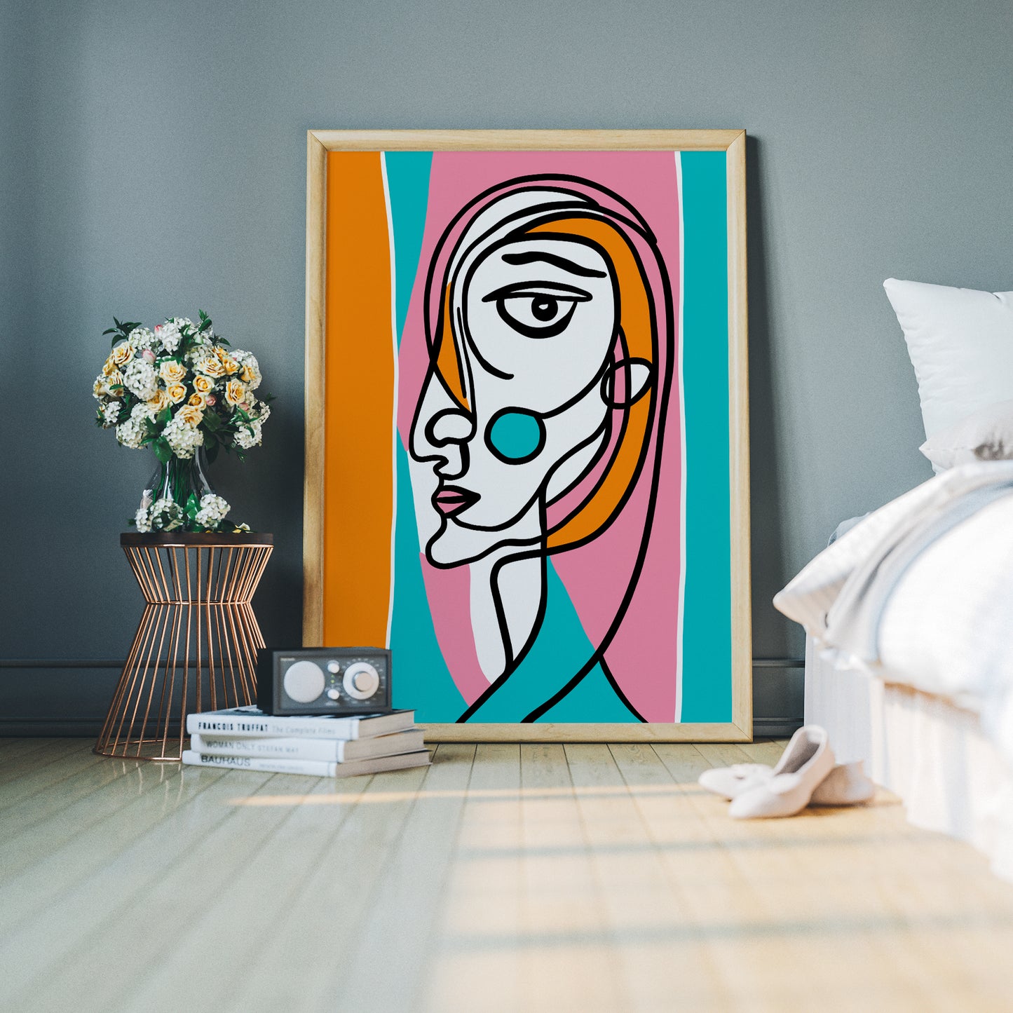 Picasso, Cubist Portrait of a Woman Poster