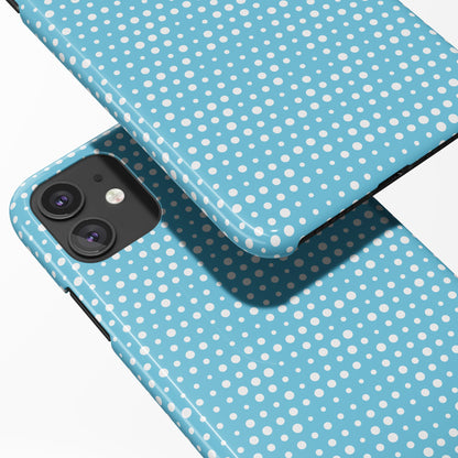 Blue Little Dots iPhone Case