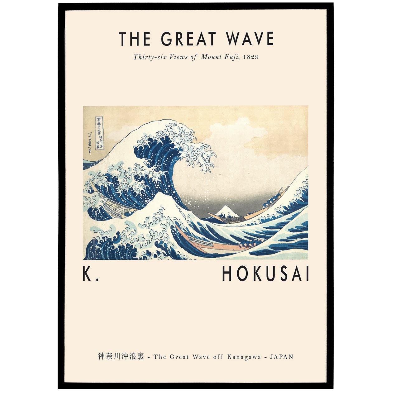 The Great Wave Poster