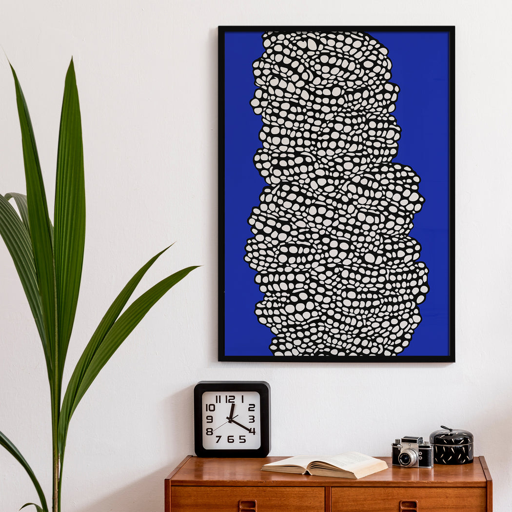 Blue Abstract Modern Poster
