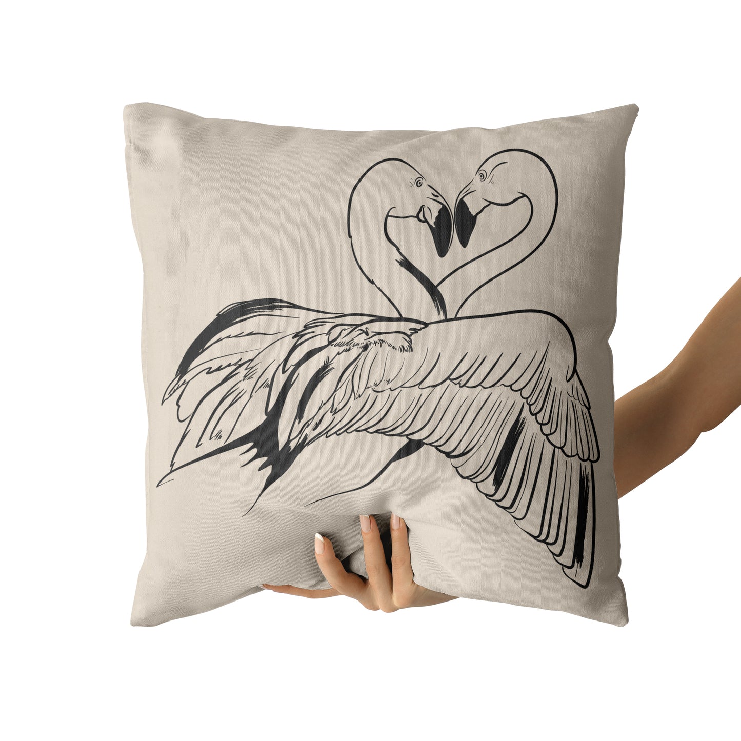 Cute Animal Love, Nature Art Throw Pillow