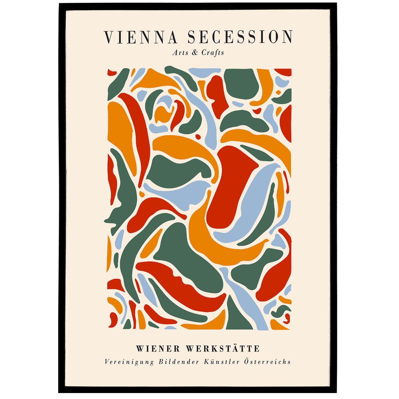 Colorful VIENNA SECESSION Poster Print