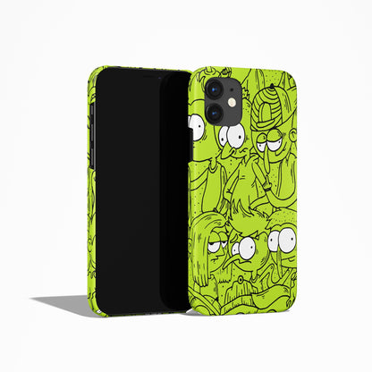 Rick and Morty Green iPhone Case