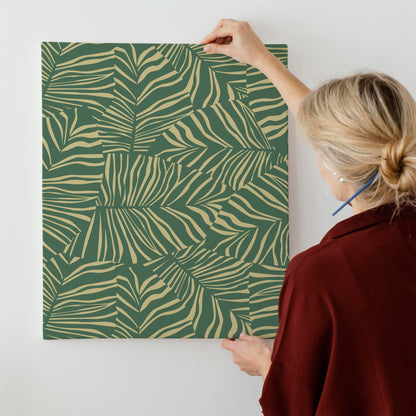 Abstract Green Nature Canvas Print