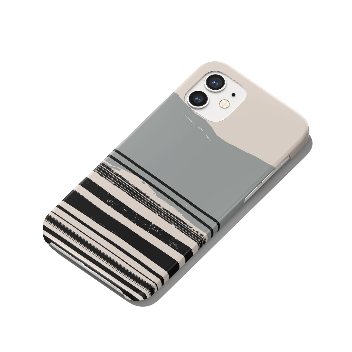 Grey Nordic Landscape iPhone Case