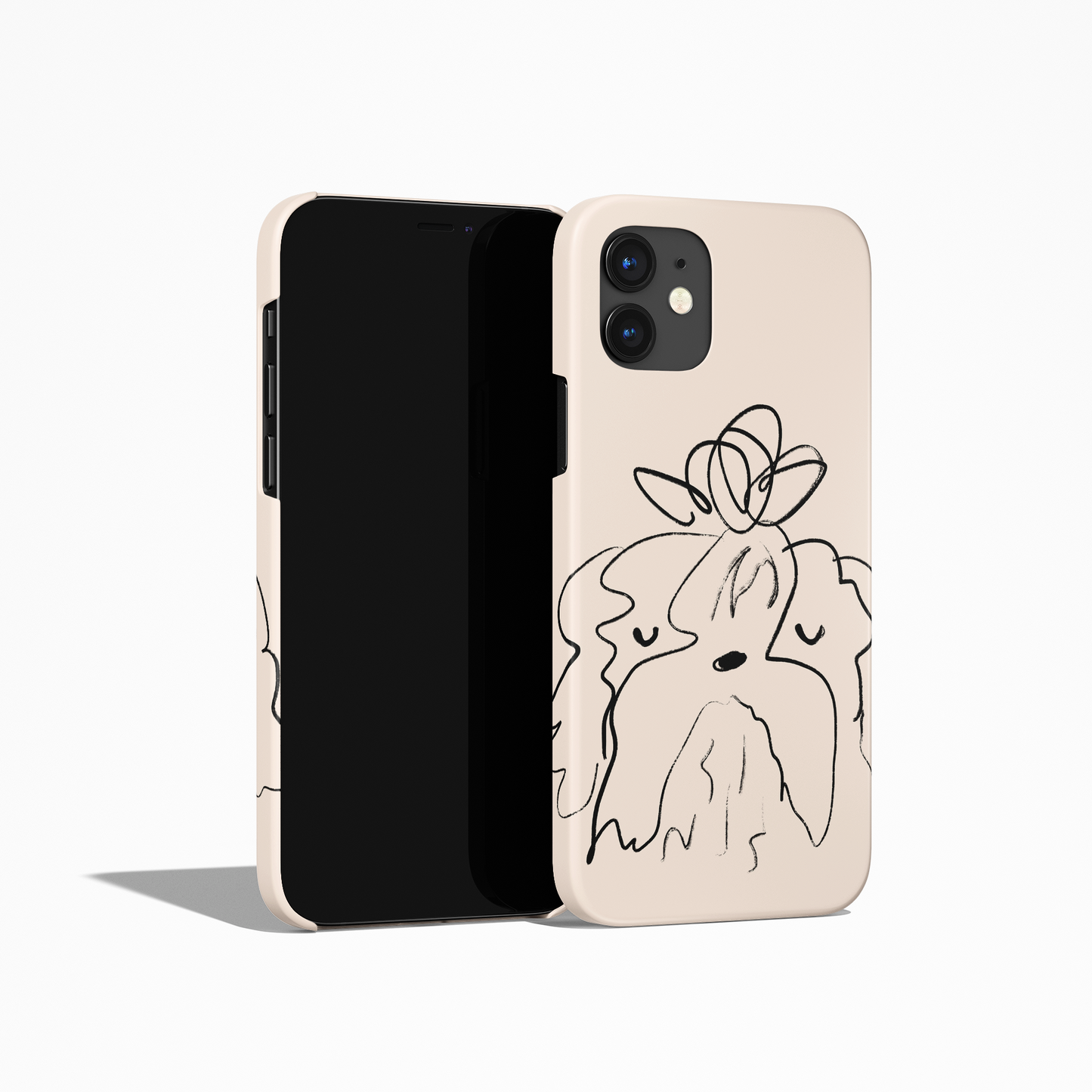 Yorkshire Terrier Dog Minimalist Line Art iPhone Case