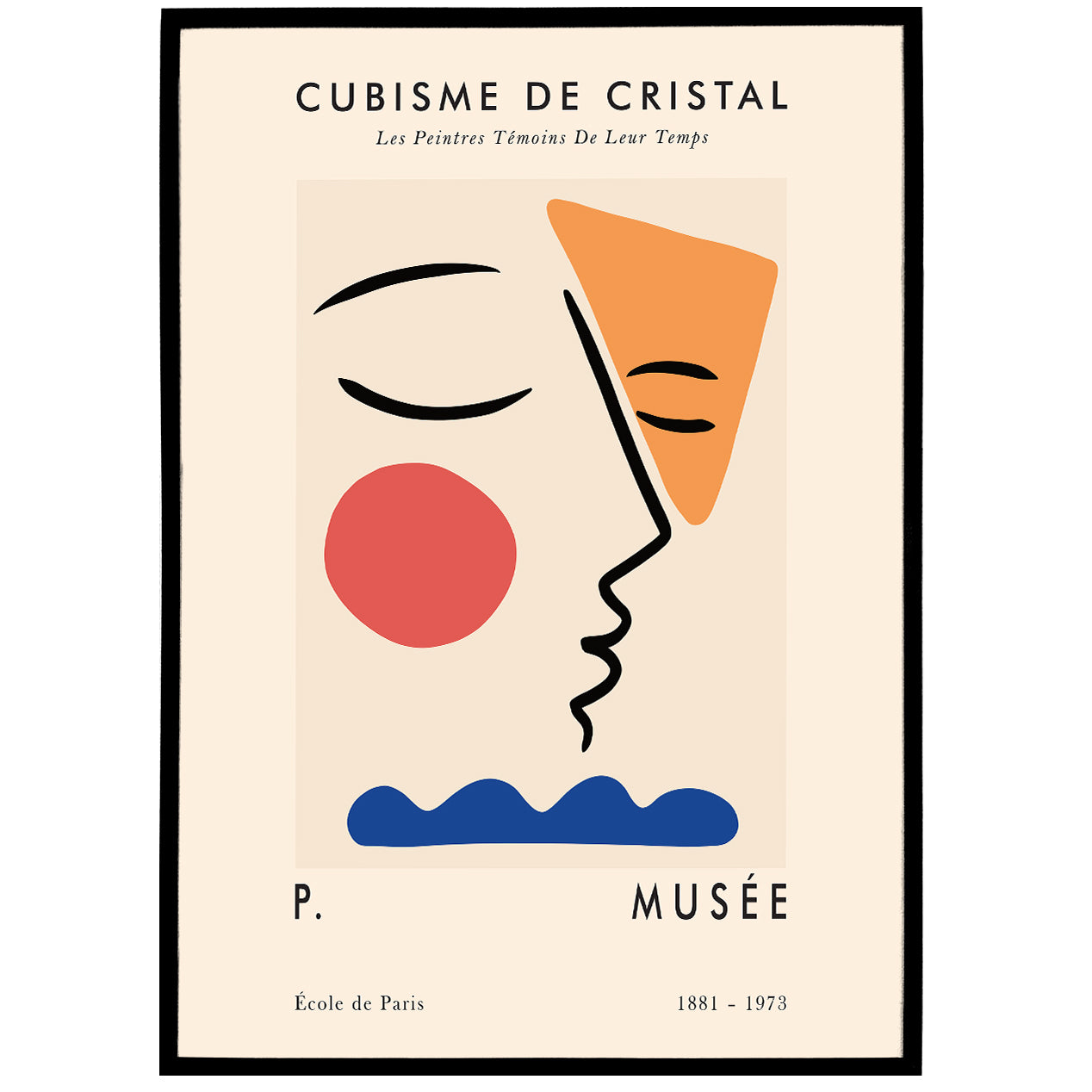 French Cubism Poster