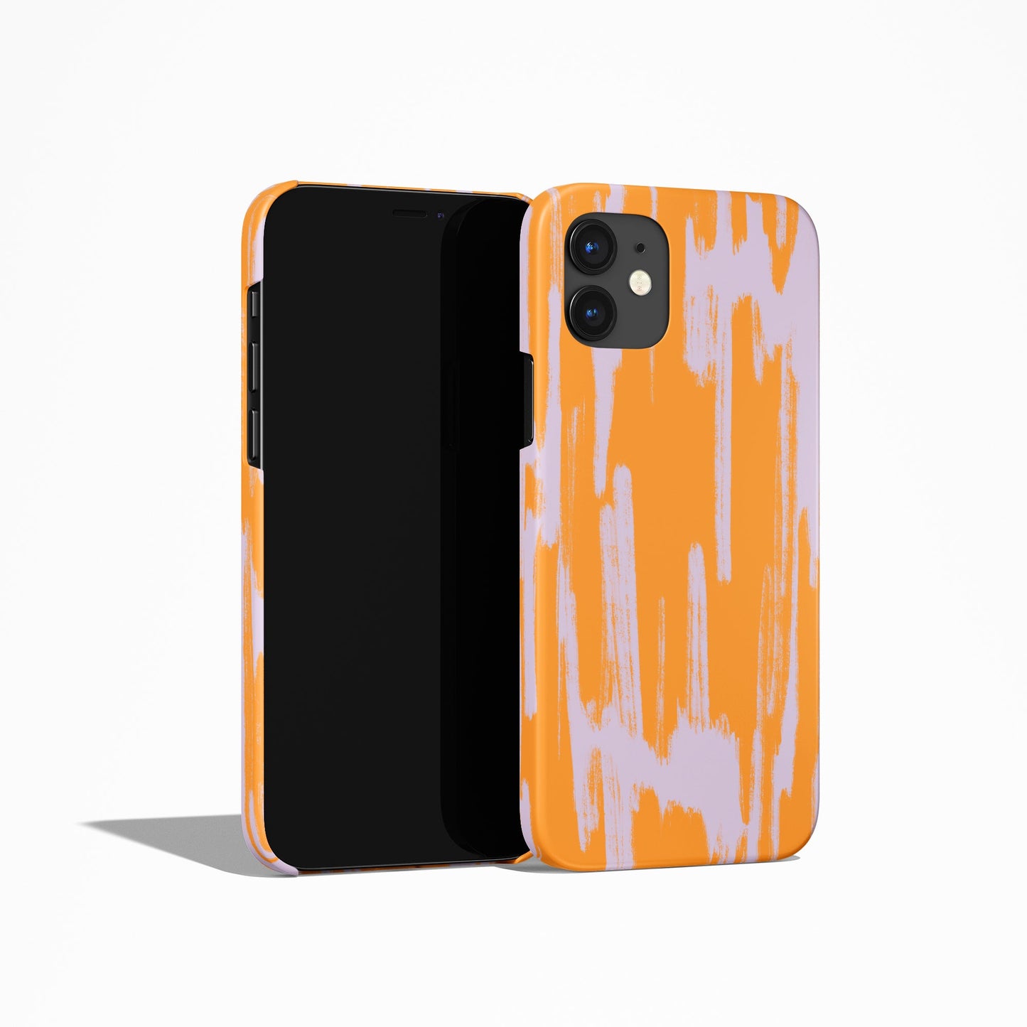 Abstract Orange Purple Art iPhone Case