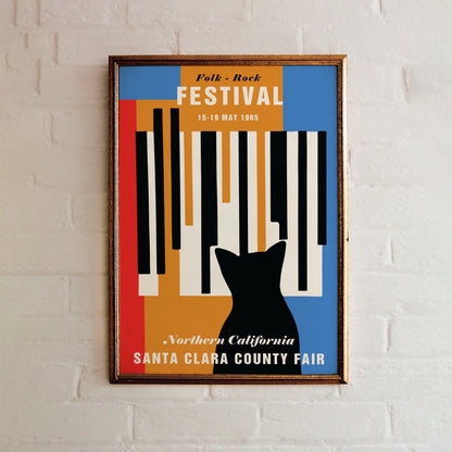 Folk Rock Music Festival Poster
