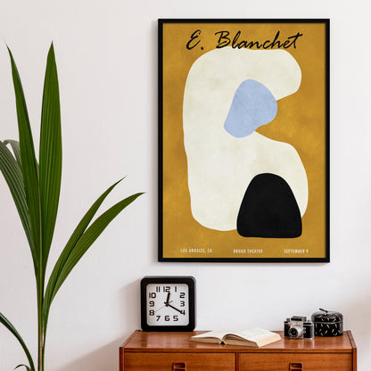 E. Blanchet Abstract Artist Poster