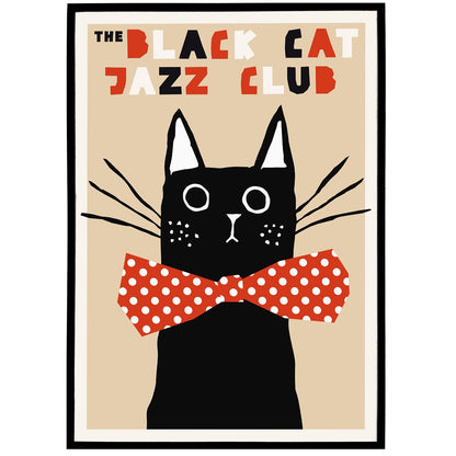 The Black Cat - Jazz Poster