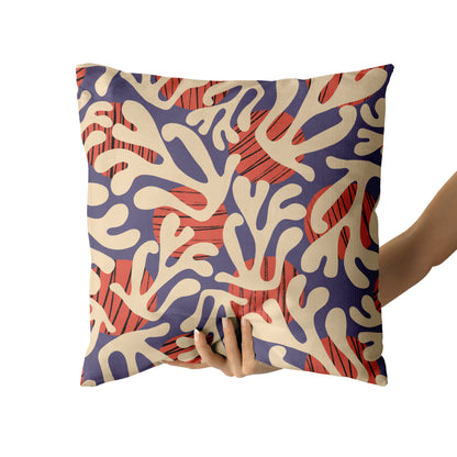 Cut Out Leaves Pattern Throw Pillow