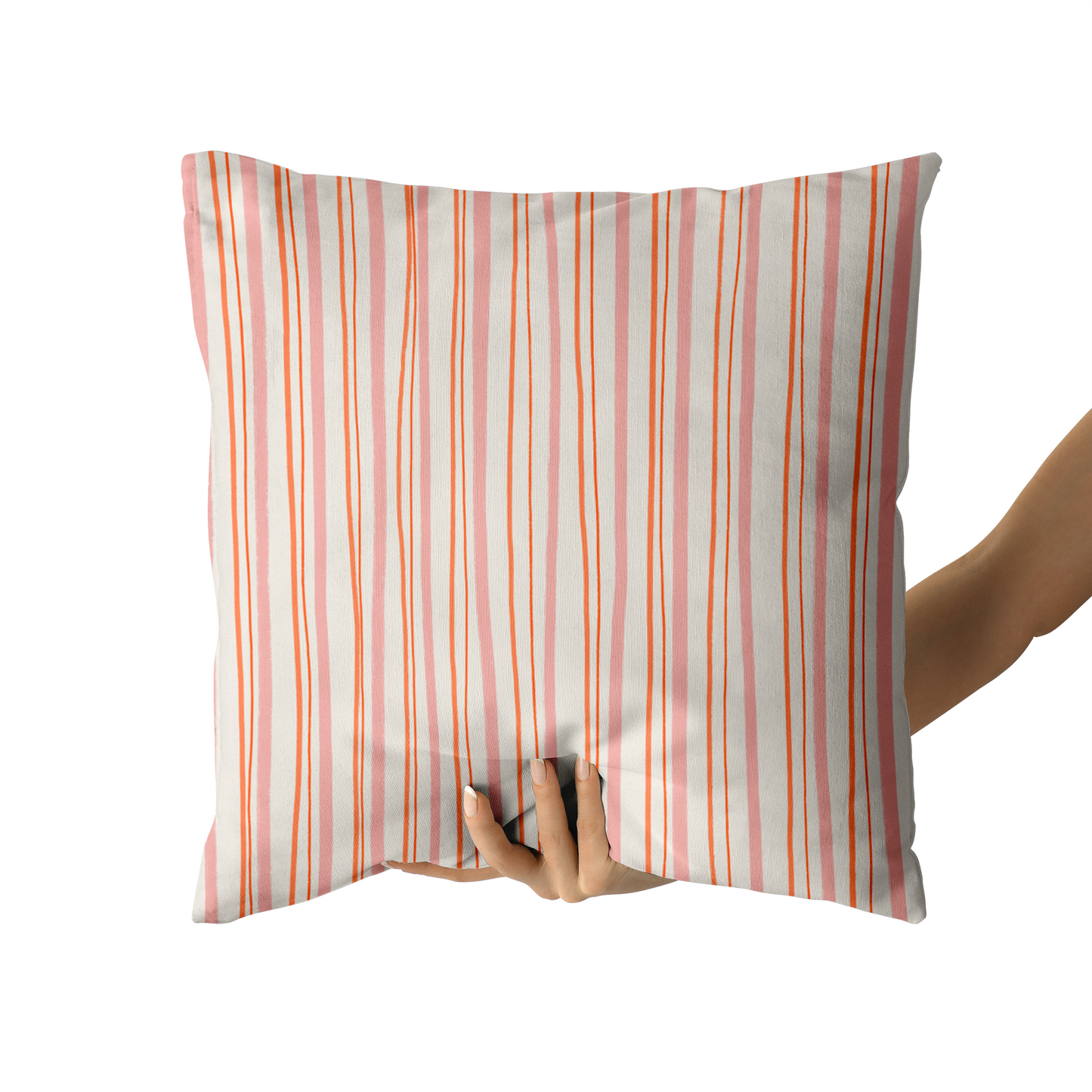Retro Striped Pattern Throw Pillow