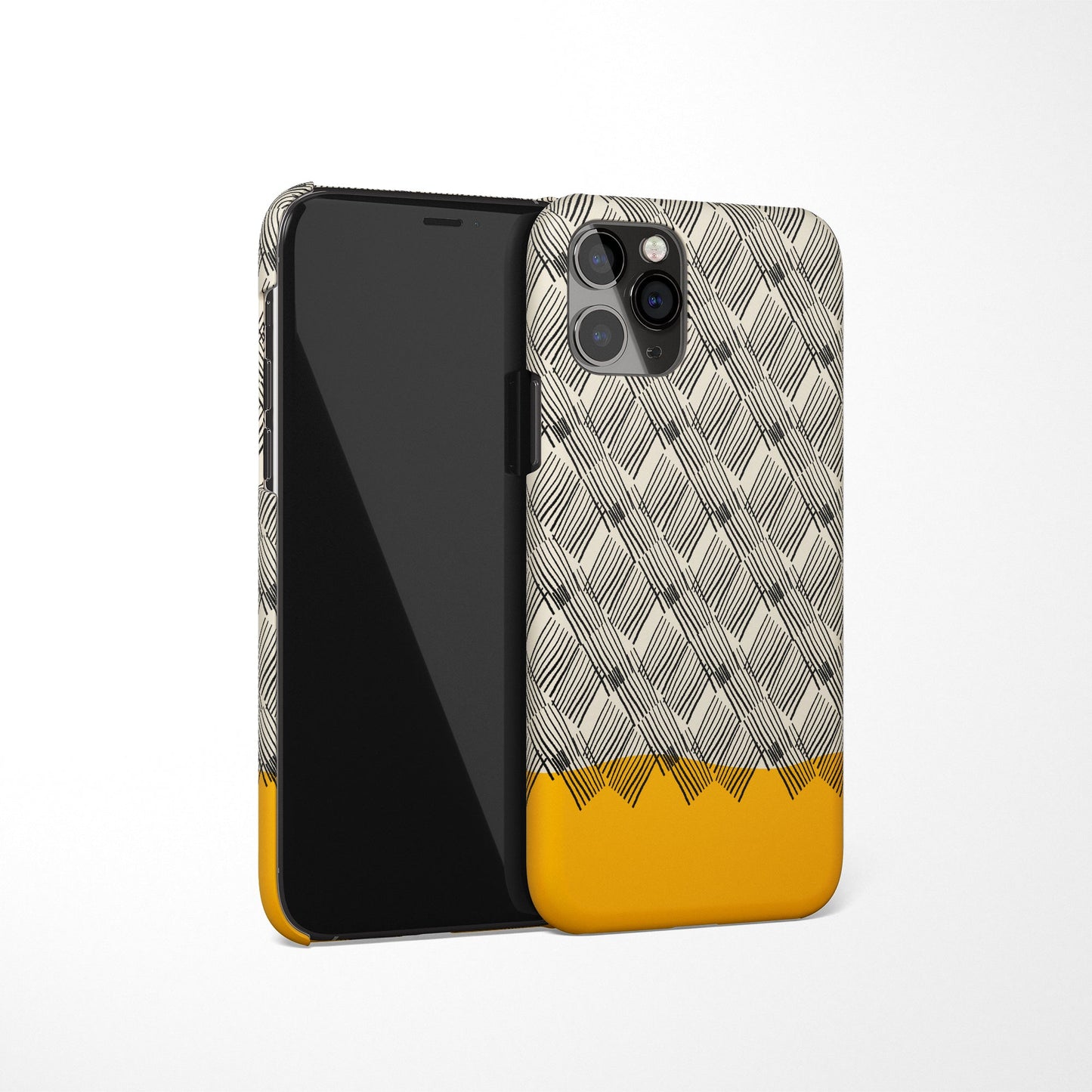 Yellow Mid Century iPhone Case