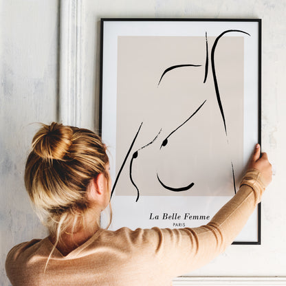 Female Body Minimalistic Poster