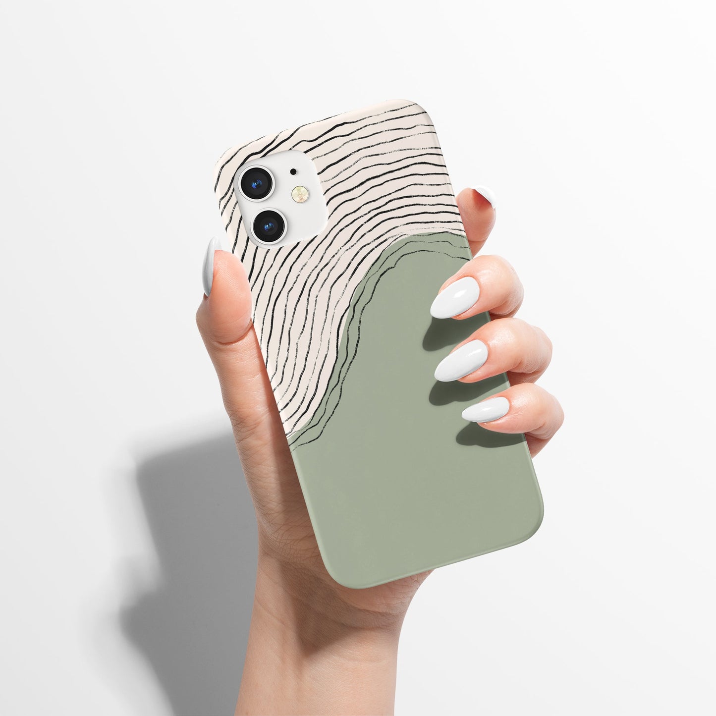 Mint Abstract Minimalist Art iPhone Case