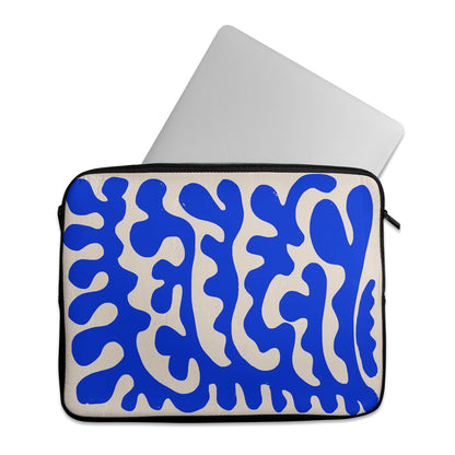 Blue Botanical Shapes - Laptop Sleeve