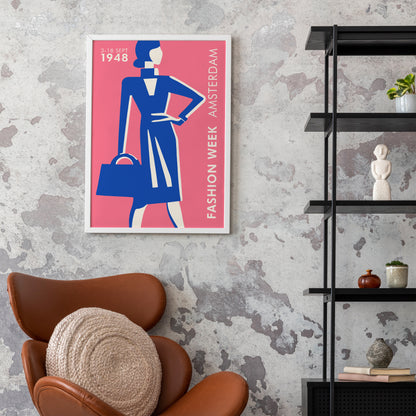 Pink Fashion Week Amsterdam Poster