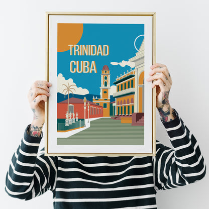 Trinidad Cuba Travel Poster