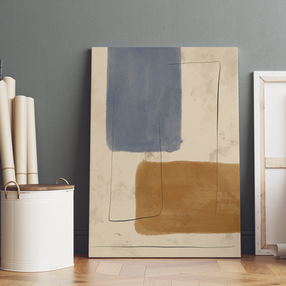 Scandinavian Abstract Composition Canvas Print