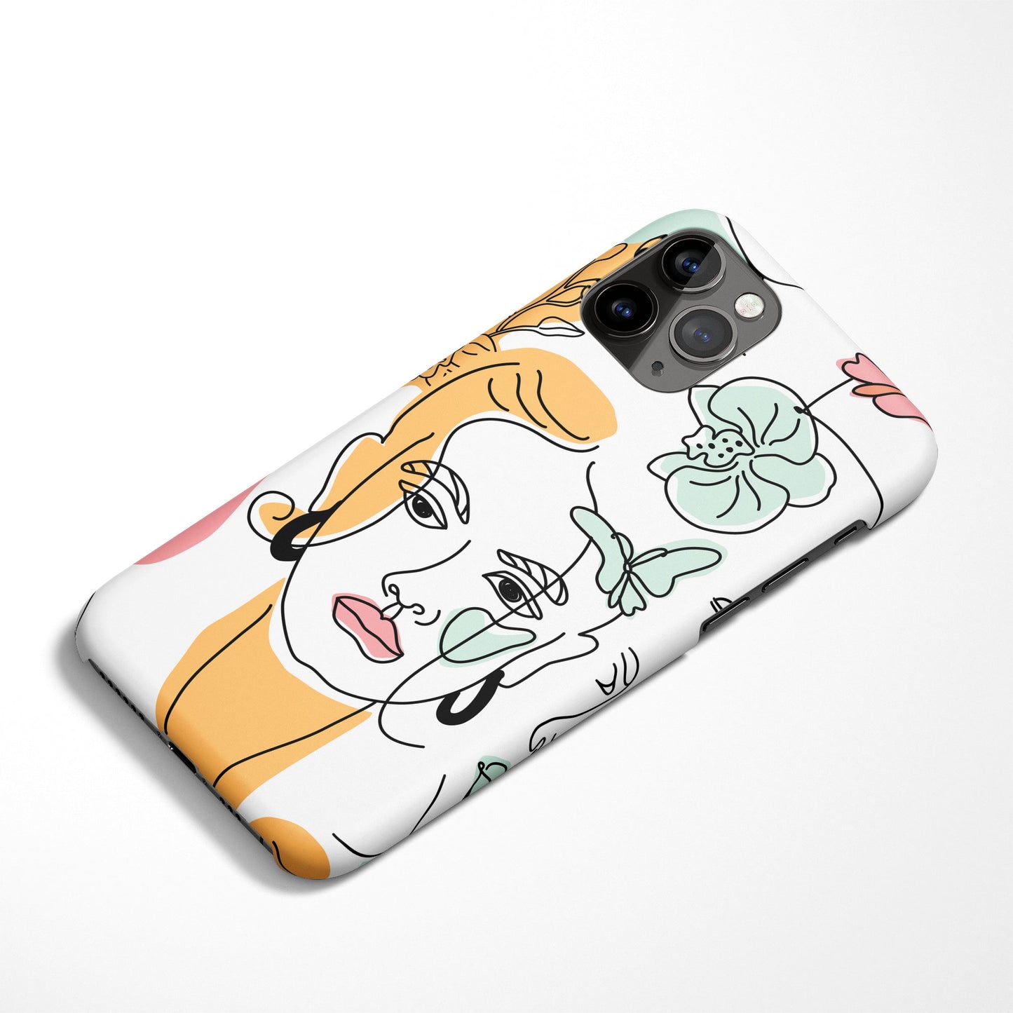 Line Art Drawing iPhone Case