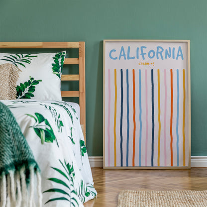 California Dreaming Colorful Poster