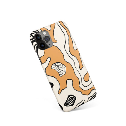 Beige Abstract iPhone Case