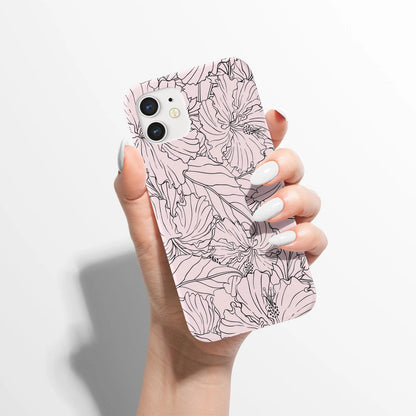 Pink Floral Feminin iPhone Case
